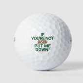 Grappige gepersonaliseerde golfballen leg me neer (Voorkant)