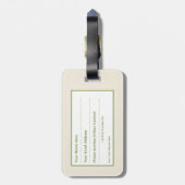Grappige gepersonaliseerde kattenouder bagagelabel (Achterkant verticaal)