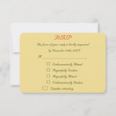 Grappige gepersonaliseerde kerst bruiloft RSVP (Voorkant)