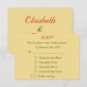 Grappige gepersonaliseerde kerst bruiloft RSVP Kaartje (Voorkant / Achterkant)