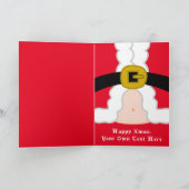 Grappige gepersonaliseerde kerstkaarten. feestdagen kaart (Binnen)