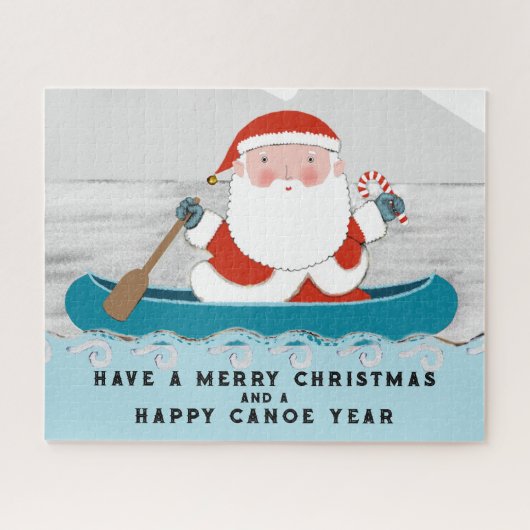 Grappige gepersonaliseerde kerstlegpuzzel legpuzzel (Horizontaal)