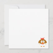 Grappige gepersonaliseerde kip Valentijnsdag Kaart (Achterkant)