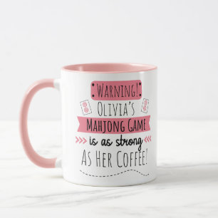 Grappige gepersonaliseerde Mahjong Mok