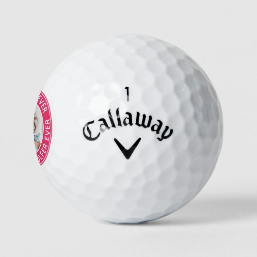 Grappige gepersonaliseerde mam roze aangepaste fot golfballen (Logo)