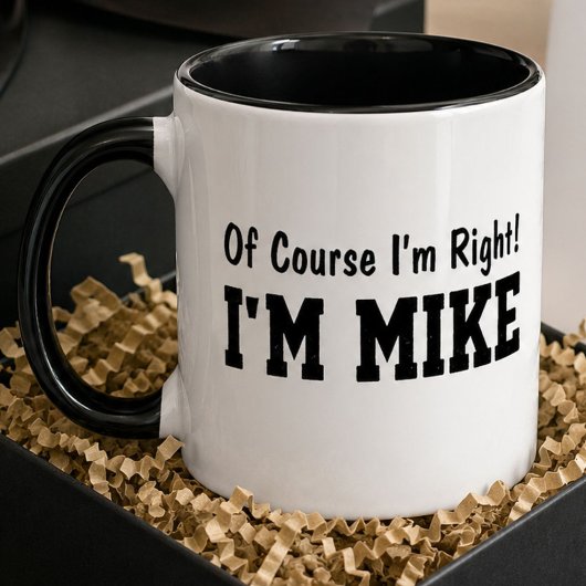 Grappige Gepersonaliseerde Mike Naam Natuurlijk He Mok
