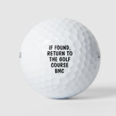 Grappige gepersonaliseerde monogram verloren golfb golfballen (Voorkant)