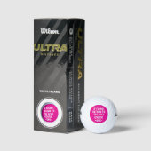 Grappige gepersonaliseerde monogram verloren golfb golfballen (Verpakking)