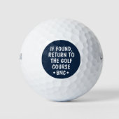 Grappige gepersonaliseerde monogram verloren golfb golfballen (Voorkant)