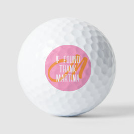 Grappige gepersonaliseerde naam golfballen