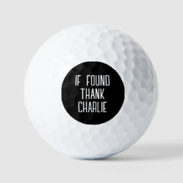 Grappige gepersonaliseerde naam golfballen