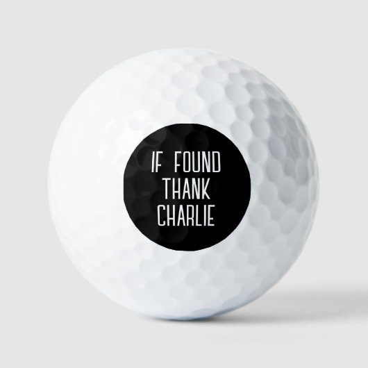 Grappige gepersonaliseerde naam golfballen (Voorkant)