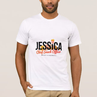 Grappige gepersonaliseerde naam – Hoofd Snack Offi T-shirt