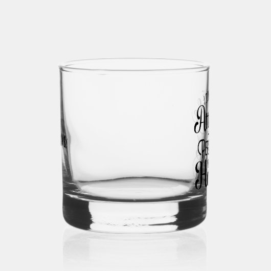 Grappige gepersonaliseerde naam houding persoonlij whisky glas (Rechts)