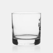 Grappige gepersonaliseerde naam houding persoonlij whisky glas (Rechts)