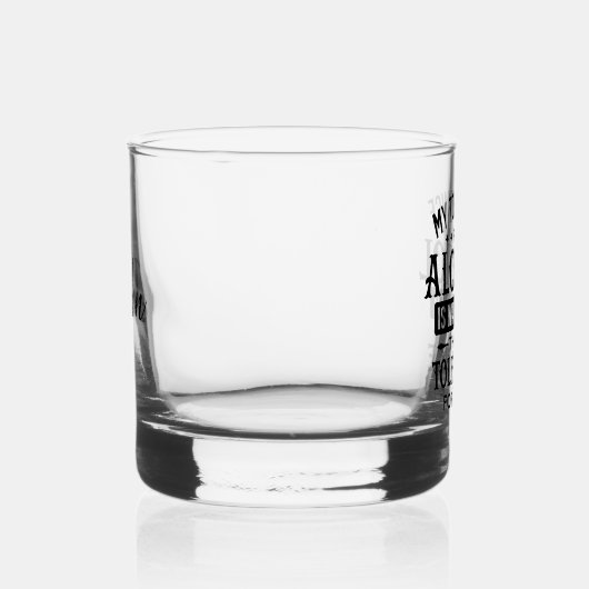 Grappige gepersonaliseerde naam houding persoonlij whisky glas (Rechts)