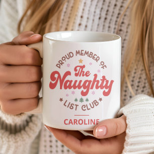 Grappige gepersonaliseerde naam Kerstmis stoute li Koffiemok
