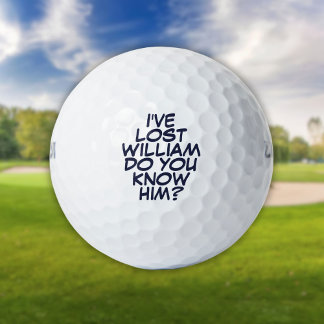 Grappige gepersonaliseerde navyblauwe verloren gol golfballen
