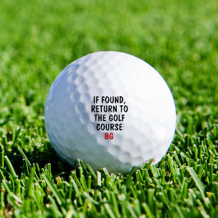 Grappige gepersonaliseerde novelty verloren golfba golfballen