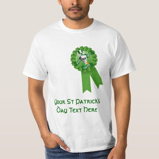 Grappige gepersonaliseerde Pog Monthoin St Patrick T-shirt (Voorkant)