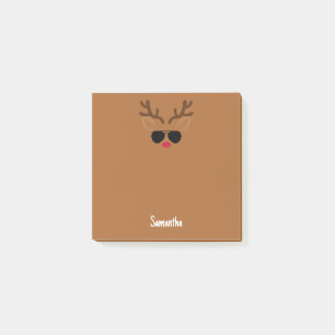 Grappige gepersonaliseerde rendieren kleverige not post-it® notes
