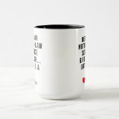 Grappige gepersonaliseerde schoonmoeder mok (Midden)