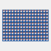 Grappige Gepersonaliseerde Sneeuwman Custom Face F Inpakpapier Vel (Voorkant 3)