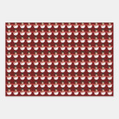 Grappige Gepersonaliseerde Sneeuwman Custom Face F Inpakpapier Vel (Voorkant 2)