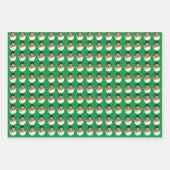 Grappige Gepersonaliseerde Sneeuwman Custom Face F Inpakpapier Vel (Voorkant)