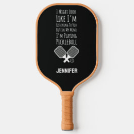 Grappige Gepersonaliseerde Speler Humor Pickleball Paddle