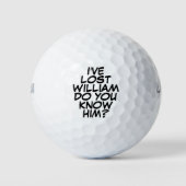 Grappige gepersonaliseerde stripboek verloren golf golfballen (Voorkant)