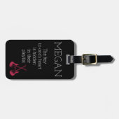 Grappige gepersonaliseerde tas aandacht voor gitar bagagelabel (Voorkant horizontaal)