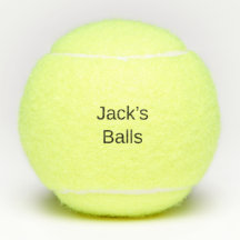Grappige gepersonaliseerde tennisballen