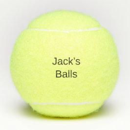 Grappige gepersonaliseerde tennisballen