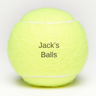 Grappige gepersonaliseerde tennisballen