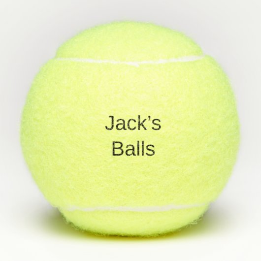Grappige gepersonaliseerde tennisballen (Voorkant)