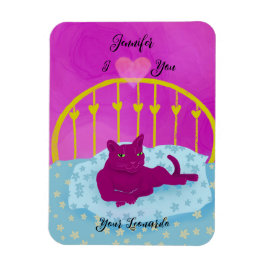 Grappige gepersonaliseerde Valentijn Ik hart je va Magneet