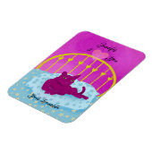 Grappige gepersonaliseerde Valentijn Ik hart je va Magneet (Linkerzijde)