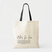 Grappige gepersonaliseerde zus in de definitie van tote bag (Voorkant)
