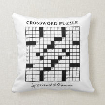 Grappige gepersonaliseerde zwart-wit kruiswoordpuz