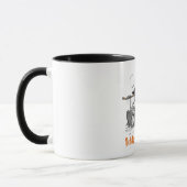 Grappige geraamtesheks die koffie drinkt | Spookha Mok (Links)