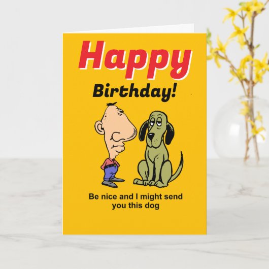 Grappige gescheiden vrouw verjaardag kaart (Gele Bloem)