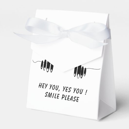 Grappige geschenkdoos Curiosity Eyes Smile - aange Bedankdoosjes (Voorkant Zijde)