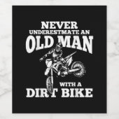 Grappige geschenken onderschatten nooit een oud Ma Wijn Etiket (Enkel label)