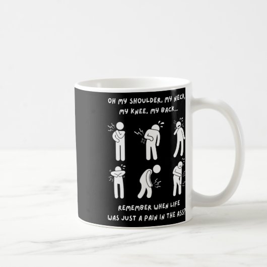 Grappige Geschenken Oude Mensen 50e 60e 70e Verjaa Koffiemok (Rechts)