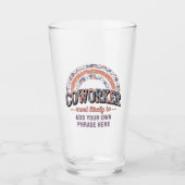 Grappige Geschenken voor Collega's Meest Waarschij Glas (Voorkant)