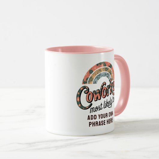 Grappige Geschenken voor Collega's Meest Waarschij Mok (Voorkant rechts)