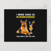 grappige geschenken voor Duitse herders liefhebber Uitnodiging Briefkaart (Voorkant)