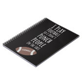 Grappige geschenken voor Football spelers High Sch Notitieboek (Linkerzijde)
