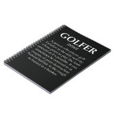 Grappige geschenken voor golfer met Joke Quote Spo Notitieboek (Linkerzijde)